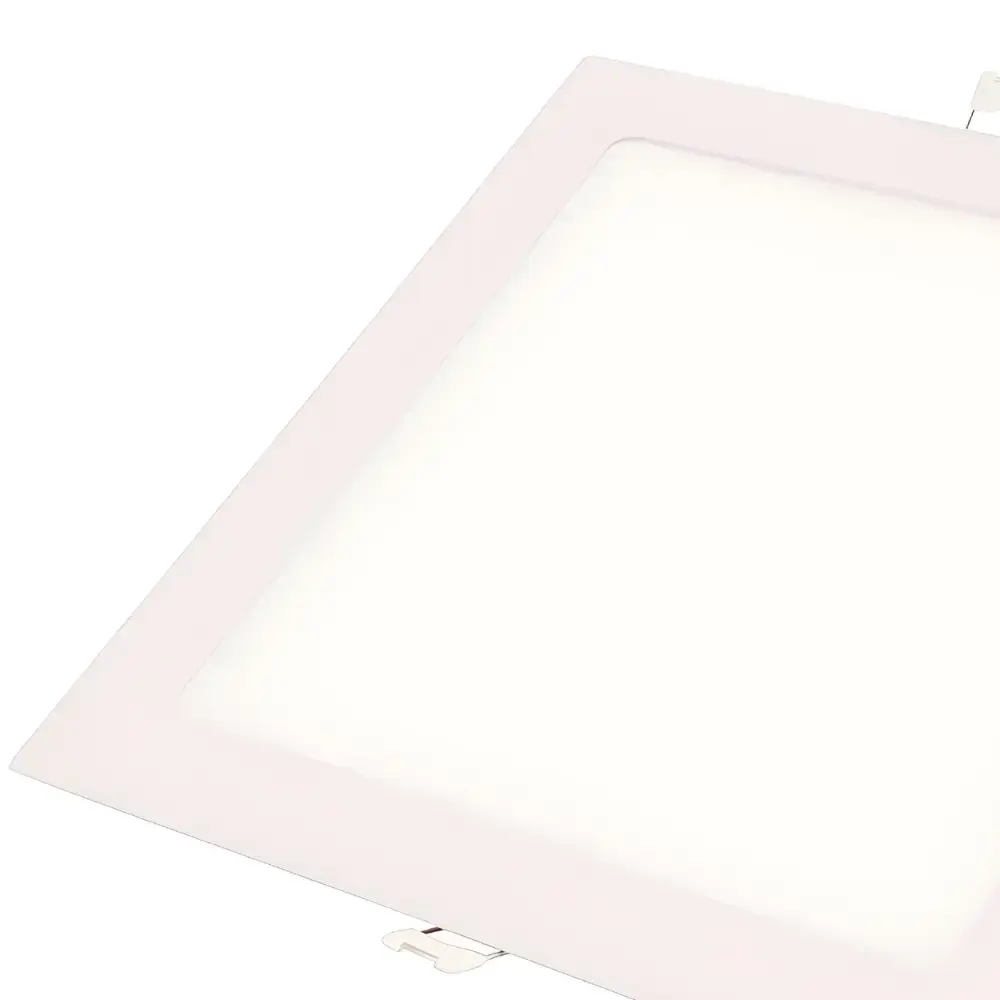 Painel led plafon embutir quadrado 6500K 24W luz branca bivolt Tramontina — fotografia 2