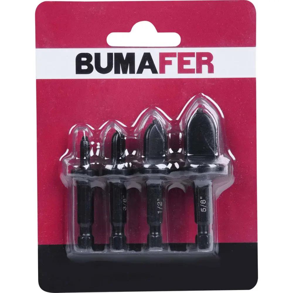Flangeadores de tubo para furadeira 1/4-5/8 4 peç Bumafer — fotografia 5