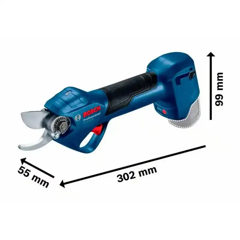 Tesoura para poda à bateria 12V pro pruner brushless sem bateria e sem carregador Bosch — fotografia 3