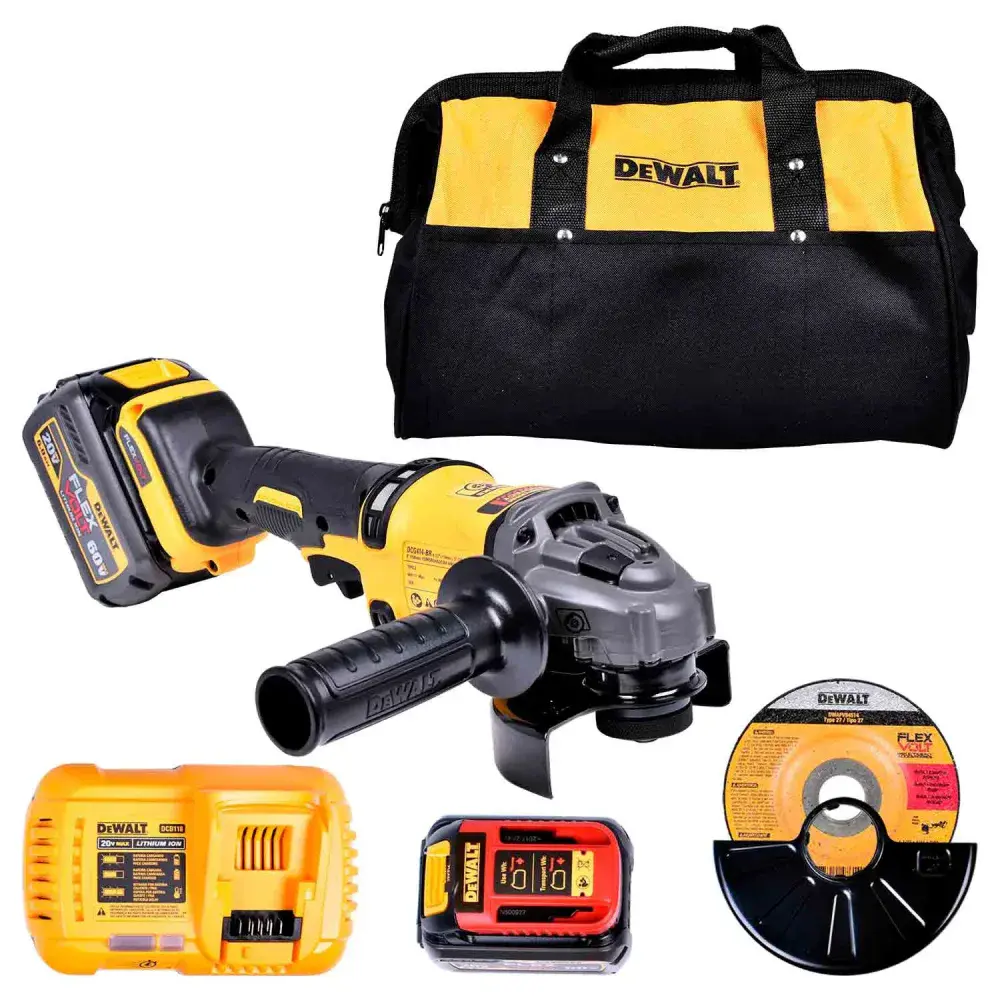 Esmerilhadeira angular bat 4.1/2 6 DCG414T2 Dewalt – 220 v — fotografia 7