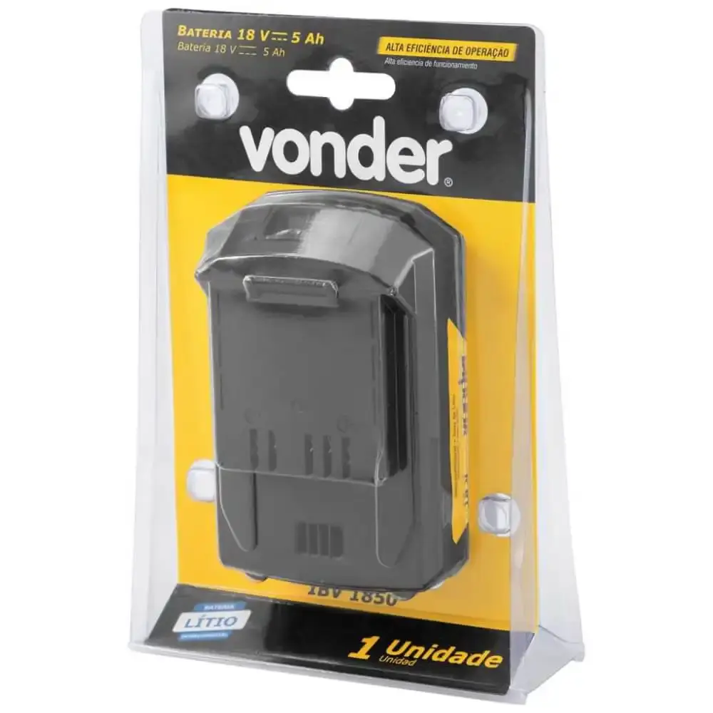Bateria 18V lítio 5AH IBV1850 60.04.185.000 Vonder — fotografia 6