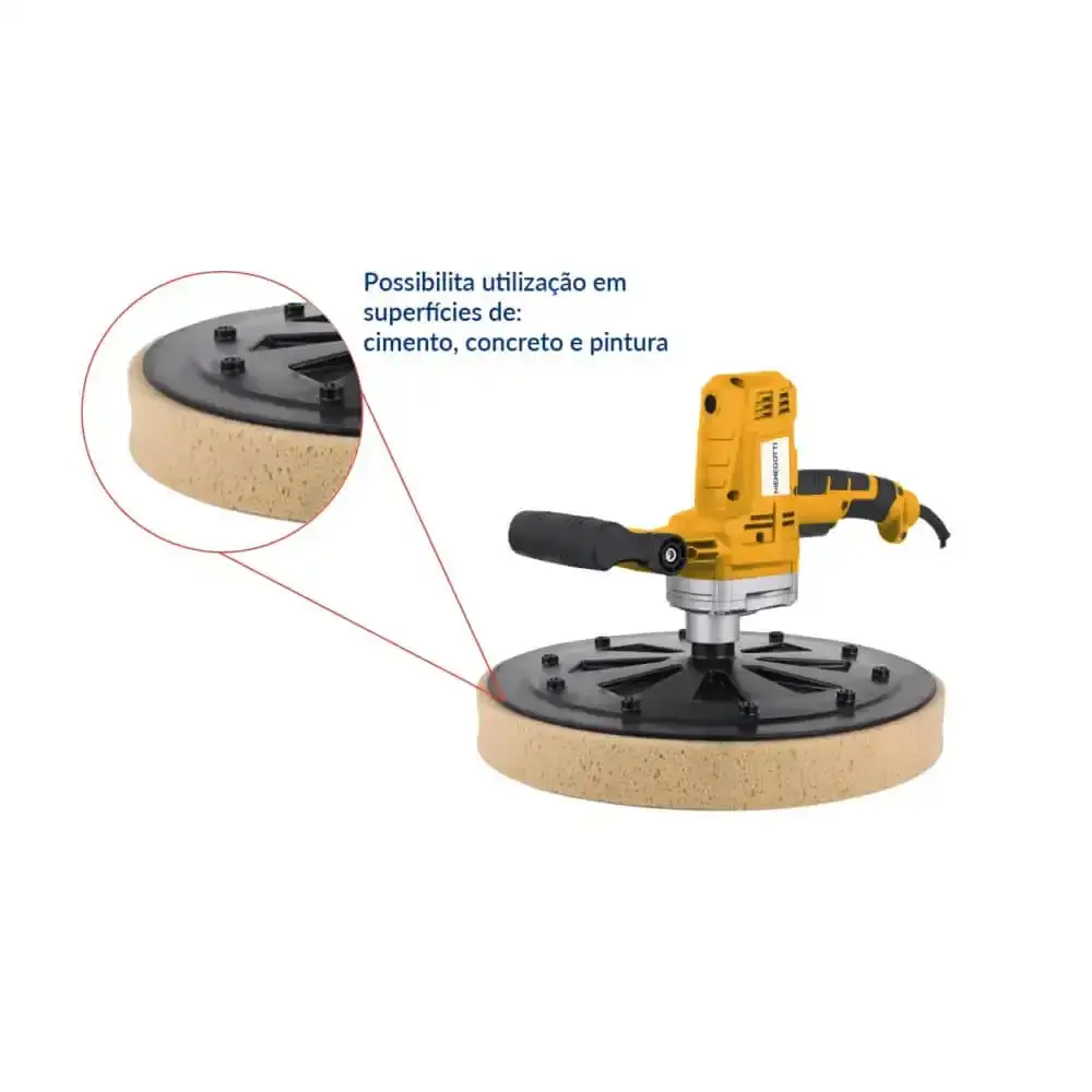 Desempenadeira elétrica para reboco 1200W MDE mono Menegotti 110 V — fotografia 4