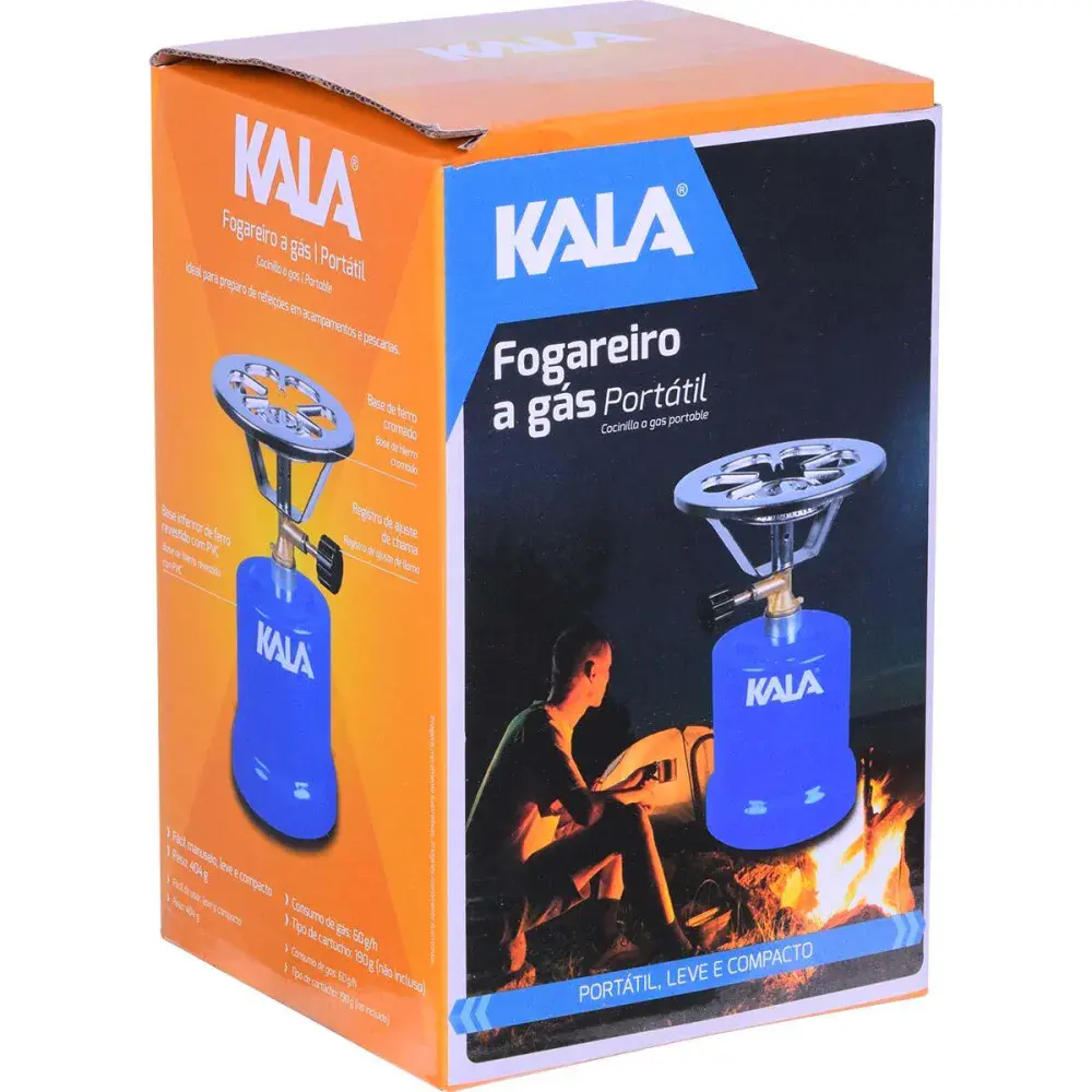 Fogareiro portátil a gás azul 60G/H Kala — fotografia 6