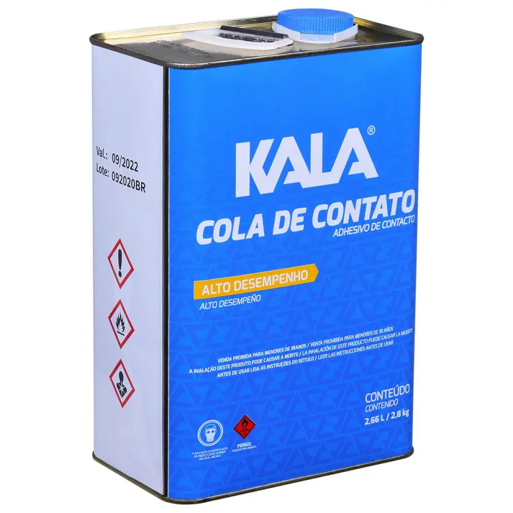 Adesivo cola de contato lata 2,8KG Kala — fotografia 2