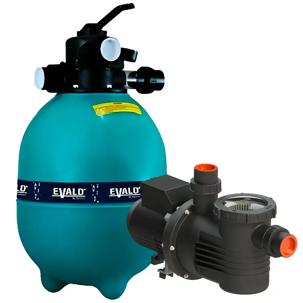 Filtro Piscina FPEV-12 com Bomba 1,3 CV Monofásico BPEV-17 EVALD by DANCOR