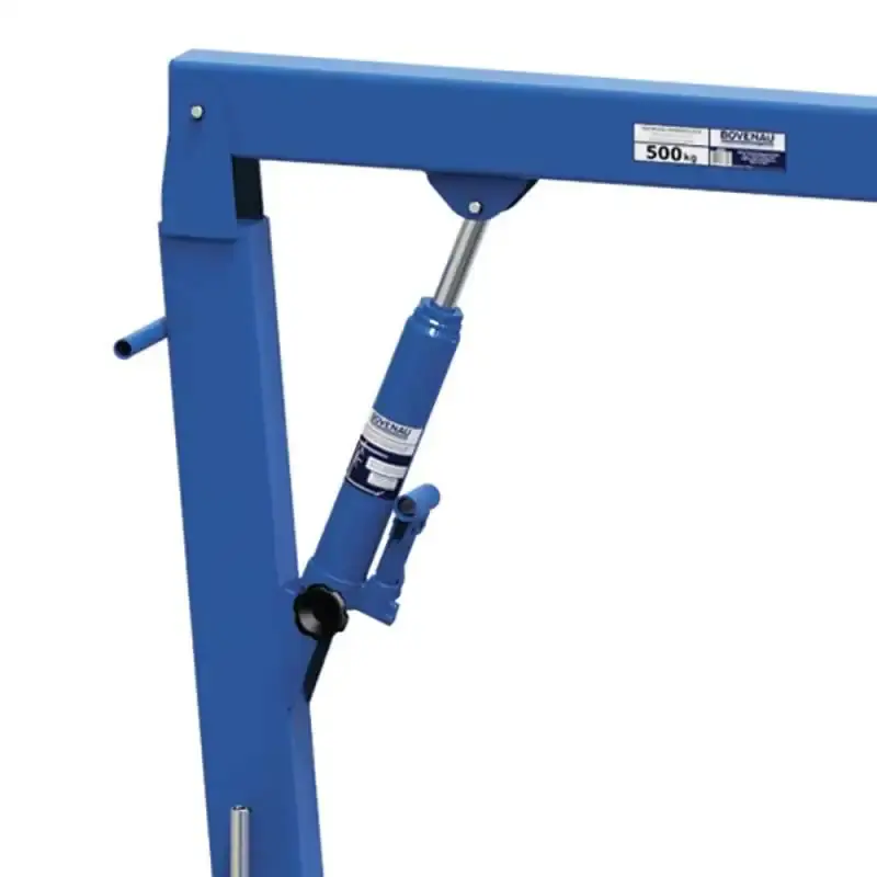 Guincho hidráulico 0.5 TON com rodas de nylon G502E Bovenau — fotografia 4