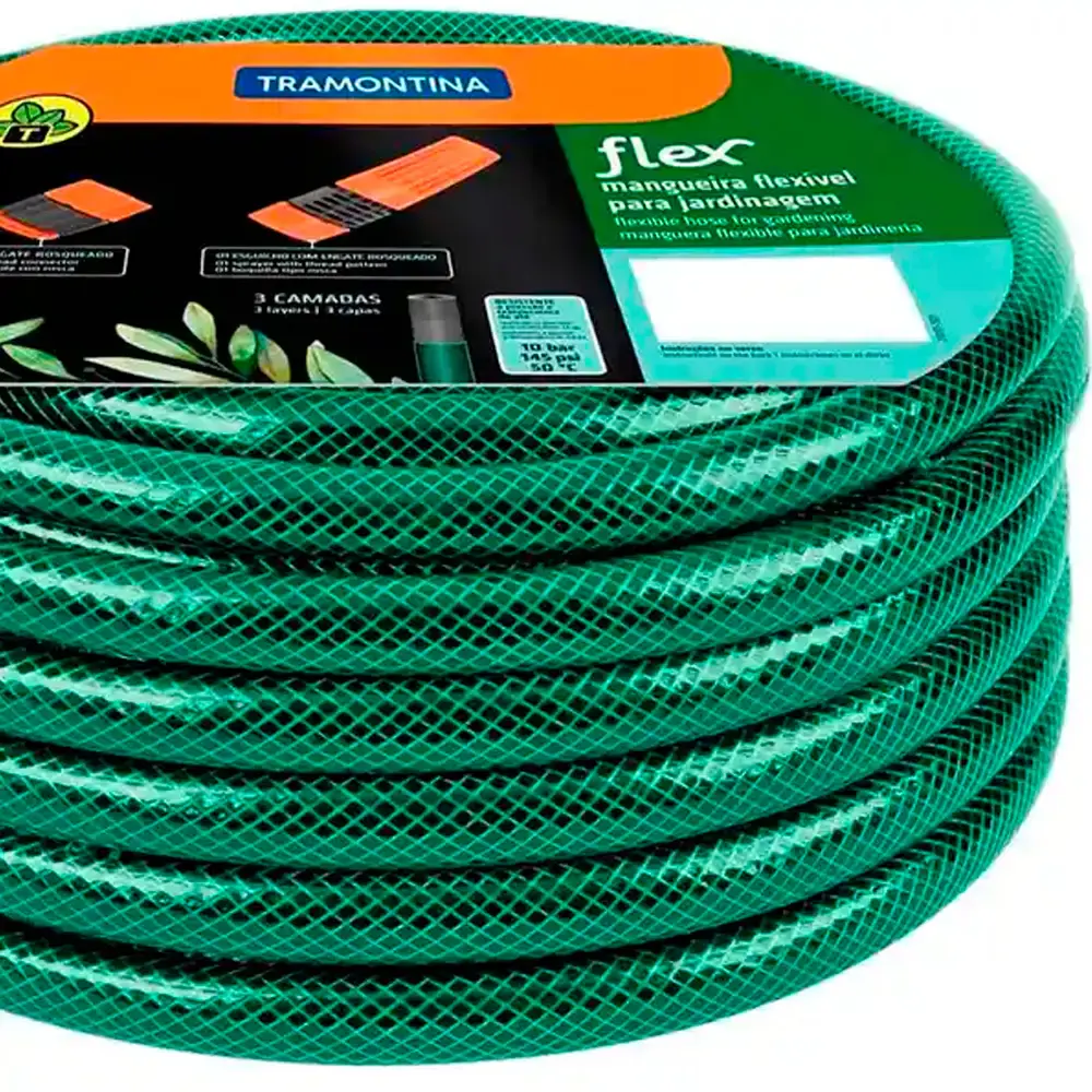 Kit 2 mangueiras para jardim de 15M com esguicho 76167150 Tramontina — fotografia 3
