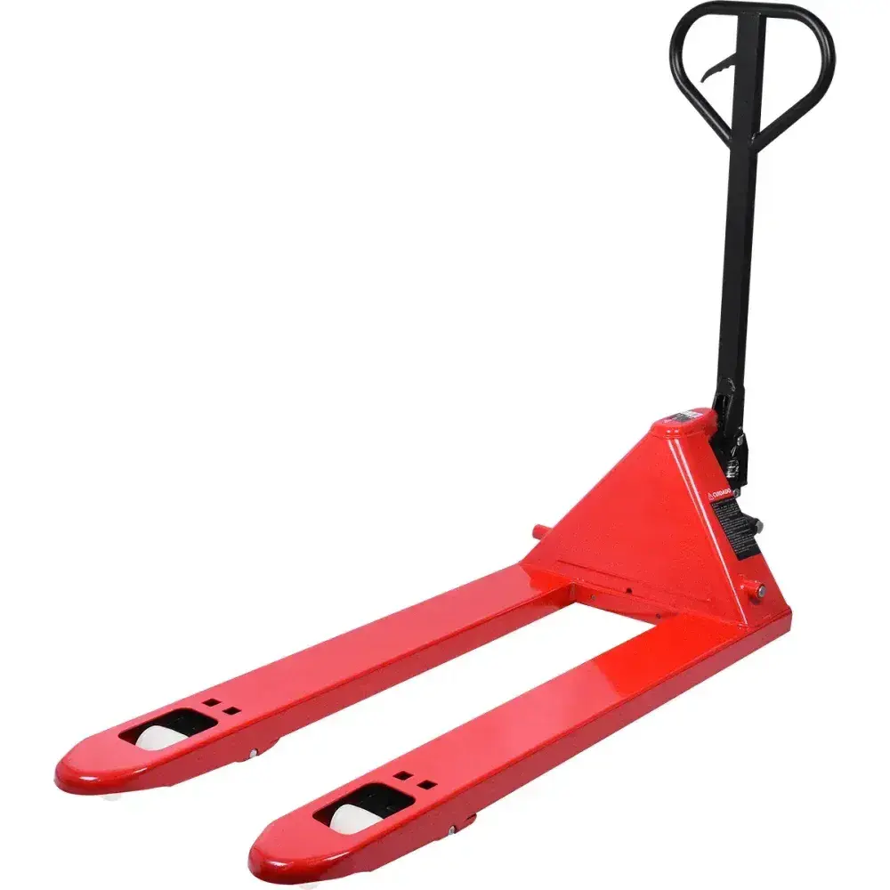 Paleteira manual hidráulica roda simples 550MM 2T Worker — fotografia 7