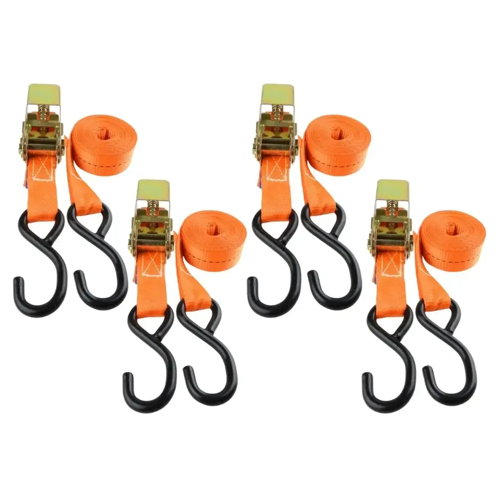 kit 4 Cinta com Catraca para Prender Carga 800KG 3 Metros ROBUSTEC