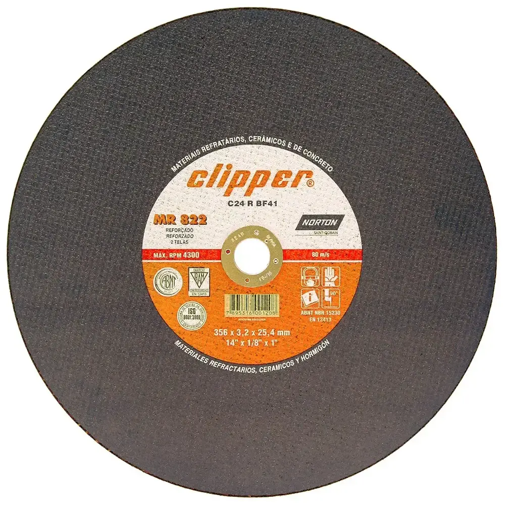 Disco de corte 14POL 2 telas clipper 66252842995 Norton