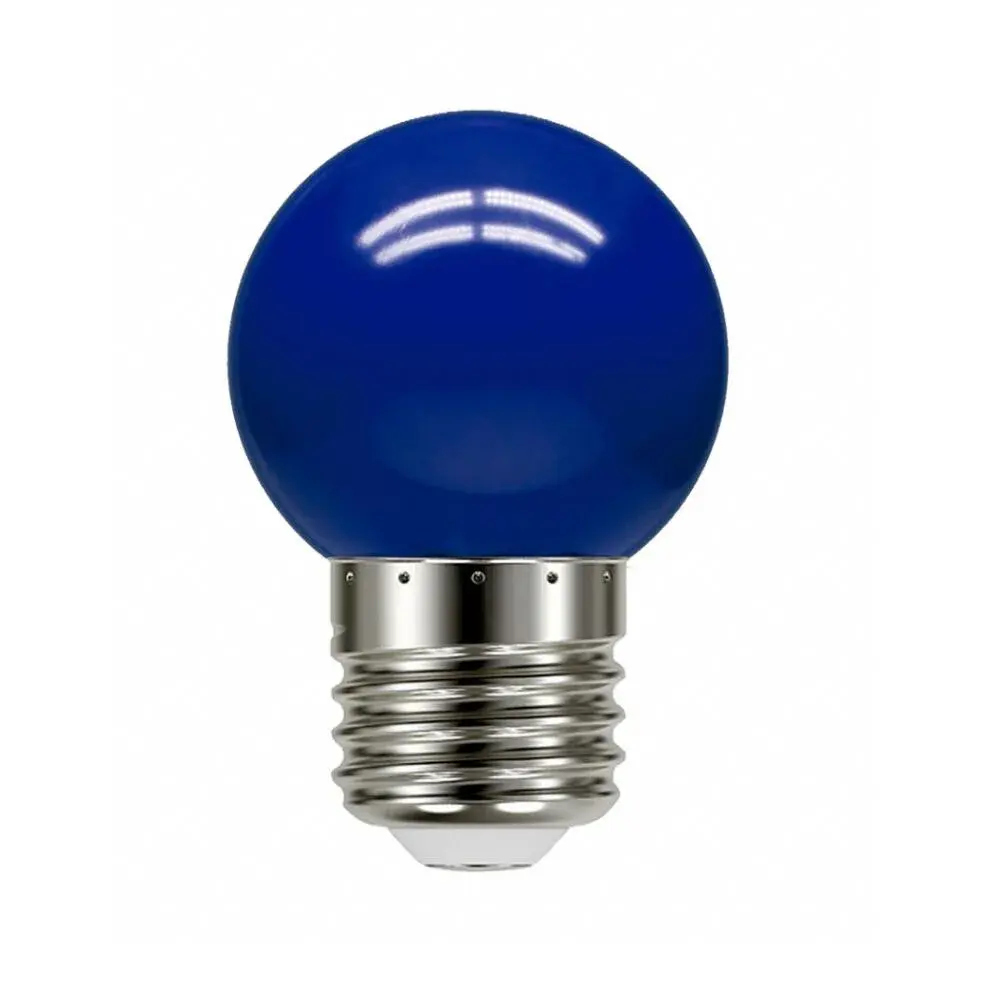 Lâmpada led bolinha 1W 127V azul Taschibra