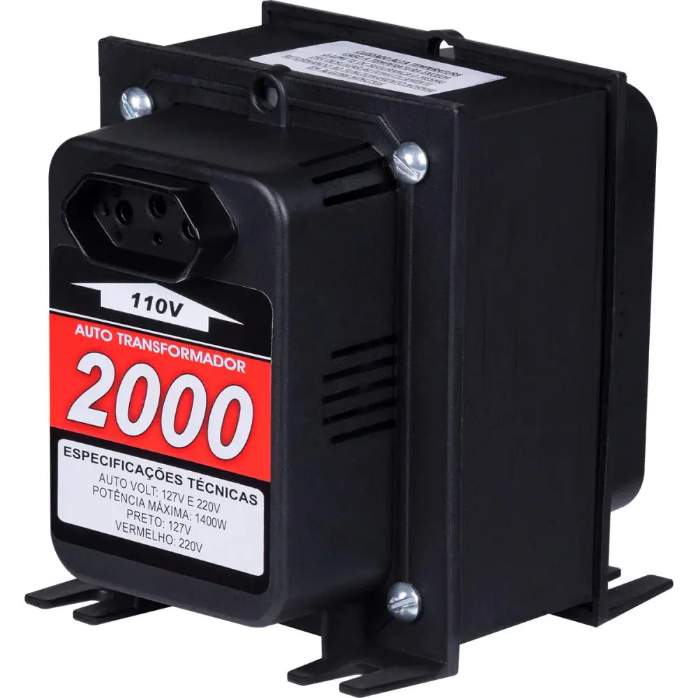 Autotransformador tripolar 2.000VA 1400W bivolt Kitec
