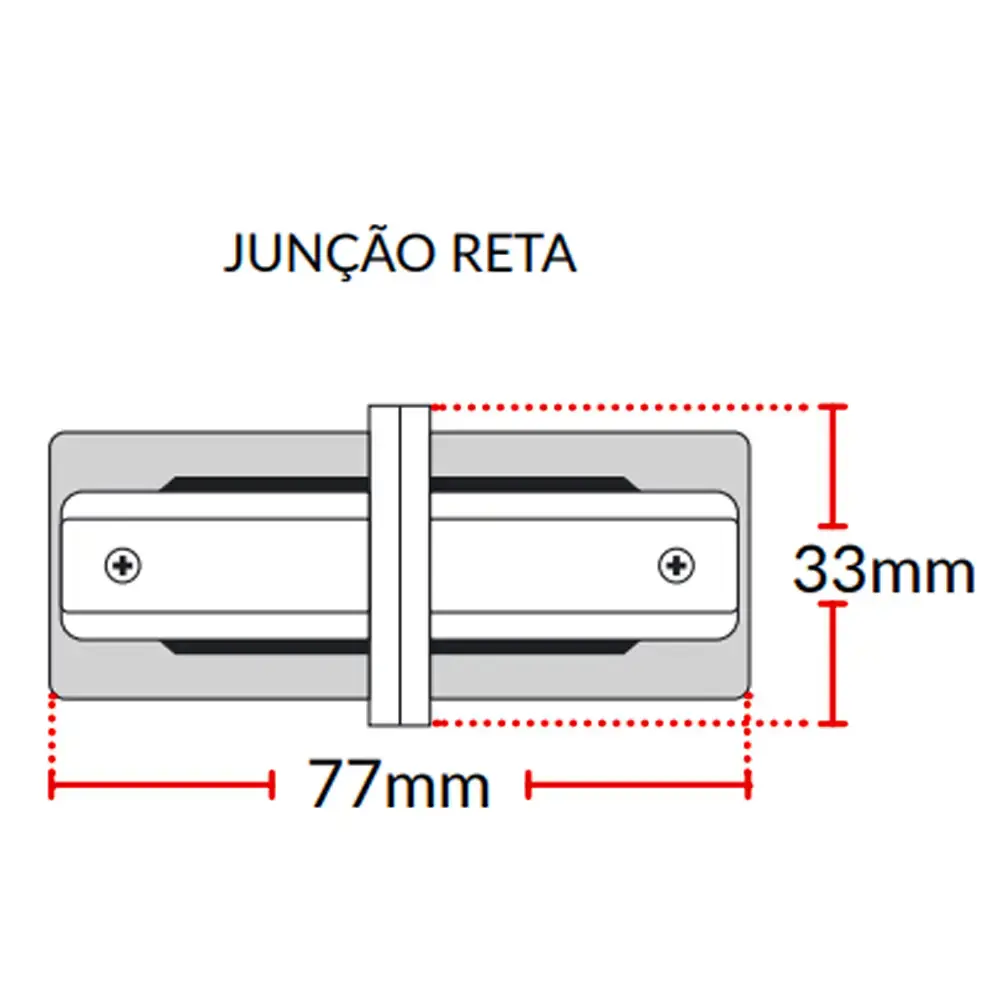 Trilho com spots led authentic 1 metro 6500K 12W Avant — fotografia 4