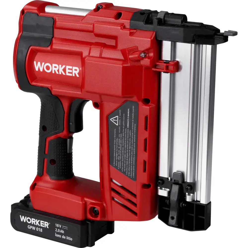 Grampeador pinador a bateria 18V Worker — fotografia 12