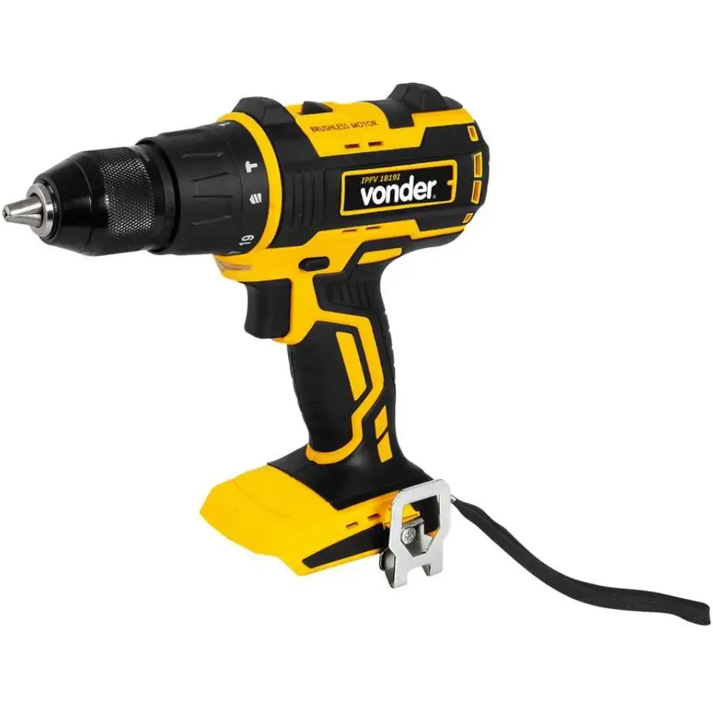 Parafusadeira/furadeira de impacto bateria intercambiável 18 v sem bateria carregador ipfv 1819I Vonder — fotografia 5