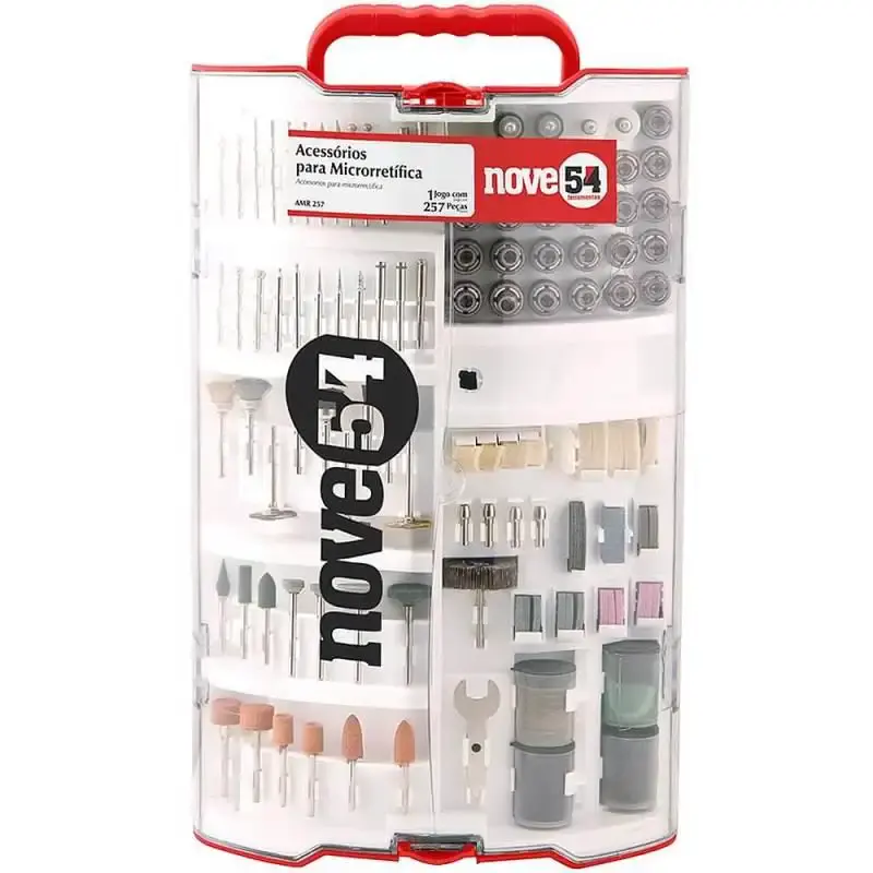 Kit para microrretífica dremel com 257 peças AMR257 Nove54