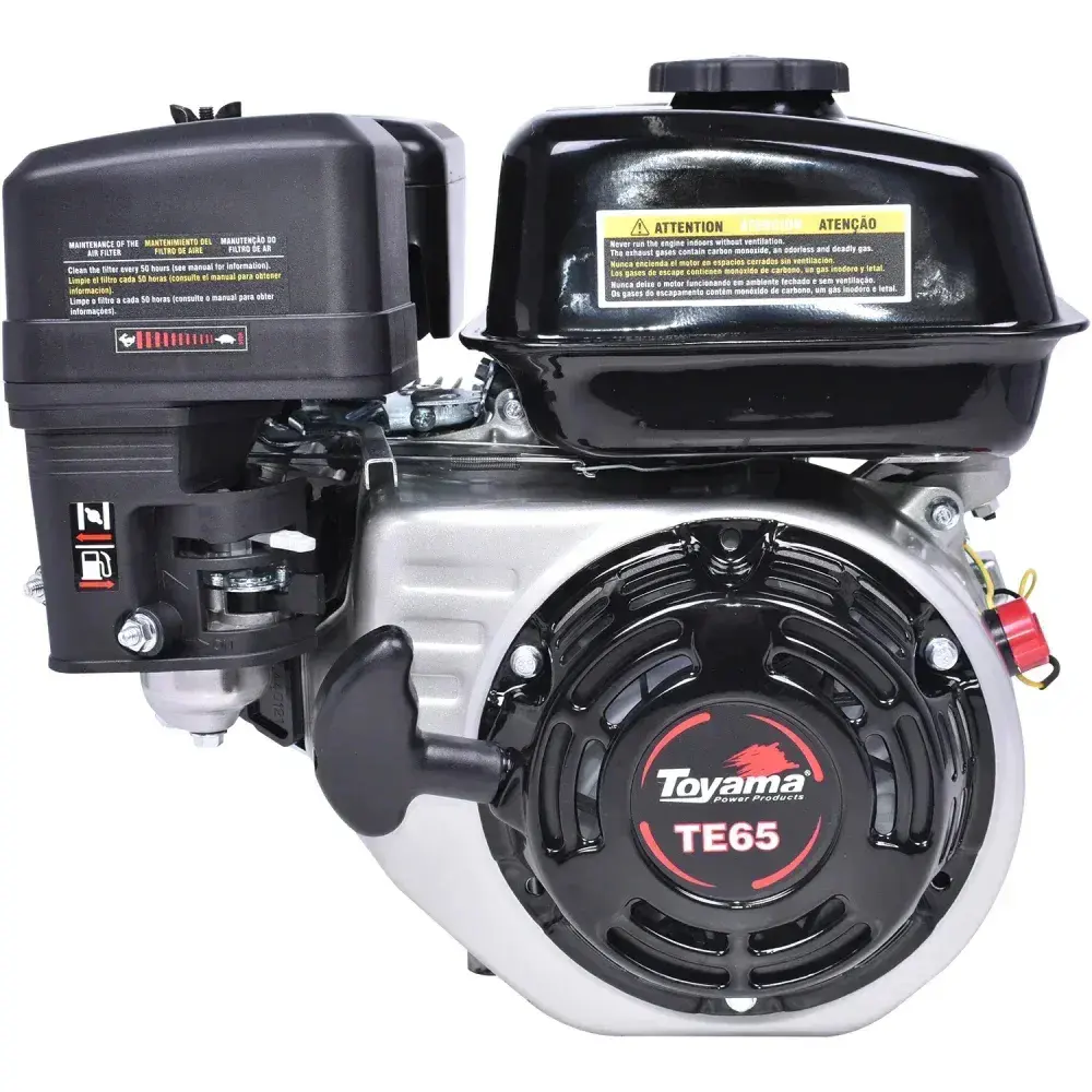 Motor a gasolina 6,5HP com partida manual da Toyama — fotografia 7