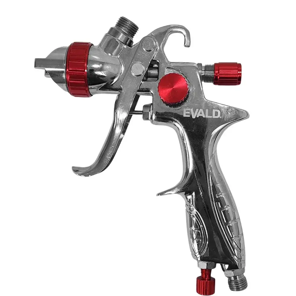 Pistola de pintura hvlp gravitacional 3,5 BAR 51 PSI 1,3 MM 600 ML EHVLP-600 Evald — fotografia 4