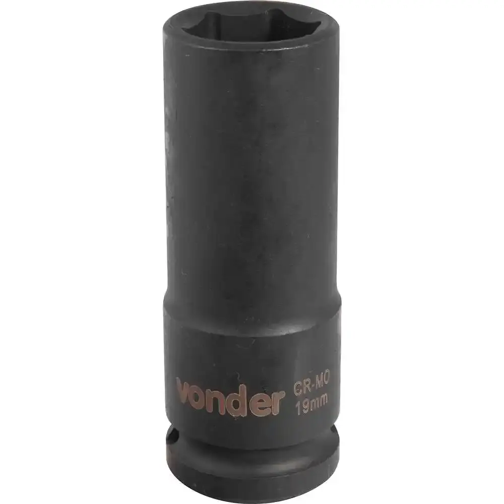 Soquete sextavado longo de impacto 19MM 1/2POL Vonder — fotografia 3