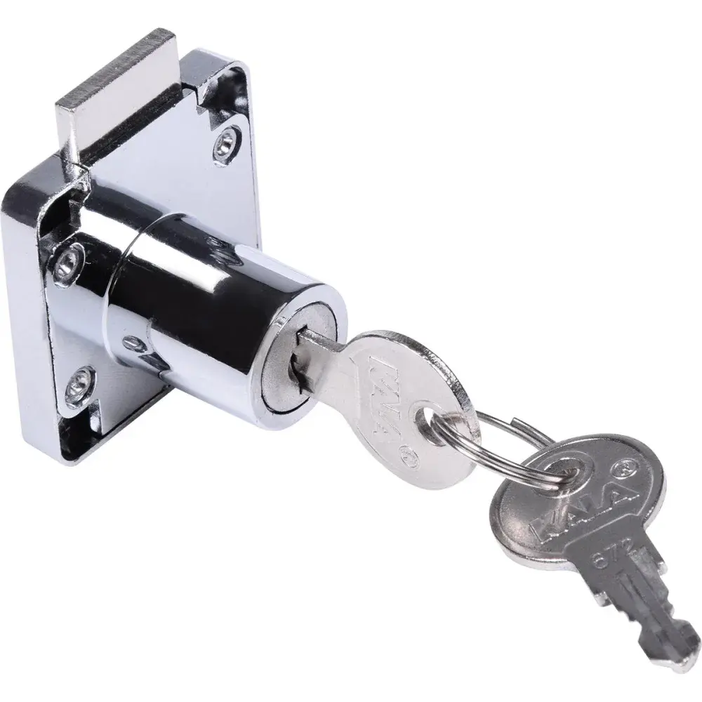Fechadura universal para gaveta 22MM cromado Kala