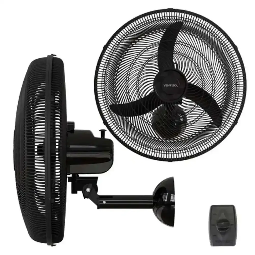 Ventilador de parede oscilante 50 CM 130W new comercial Ventisol 220V — fotografia 3
