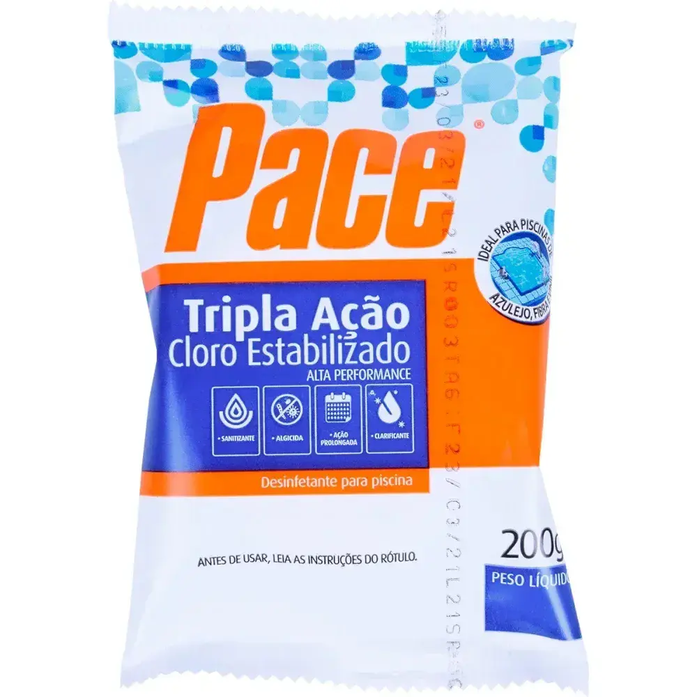 Cloro estabilizador em tablete Pace tripla ação 200G Pace — fotografia 7