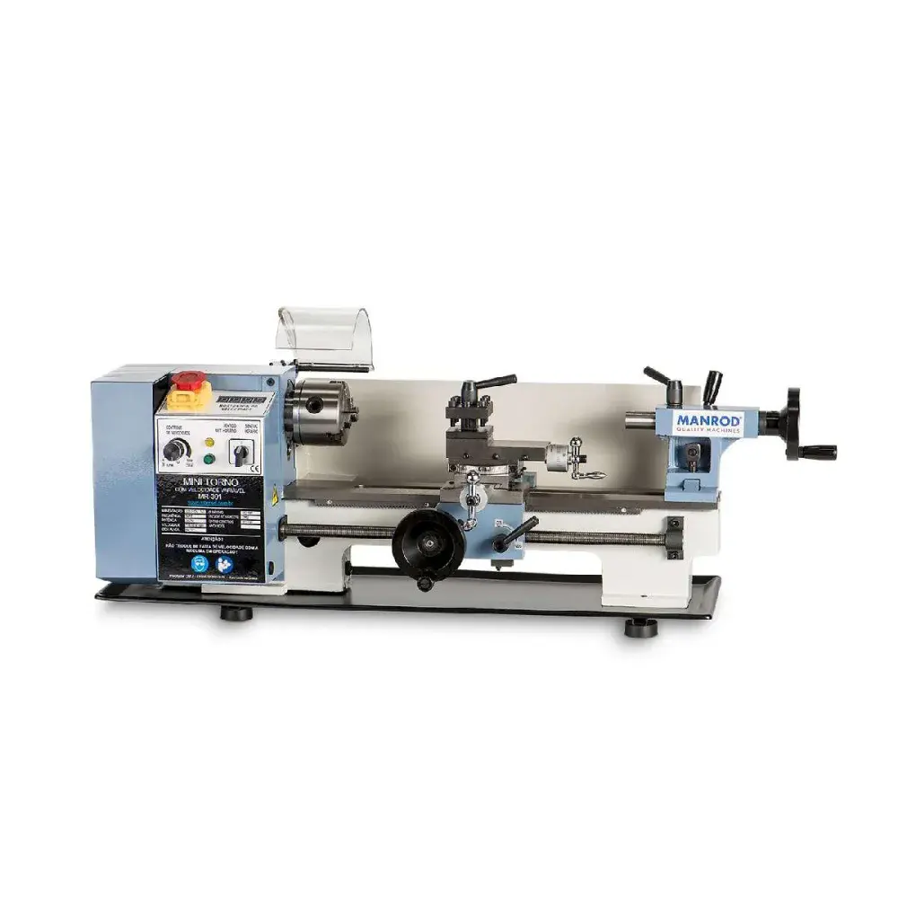 Torno mecânico mini profissional 180X350MM 220V Manrod