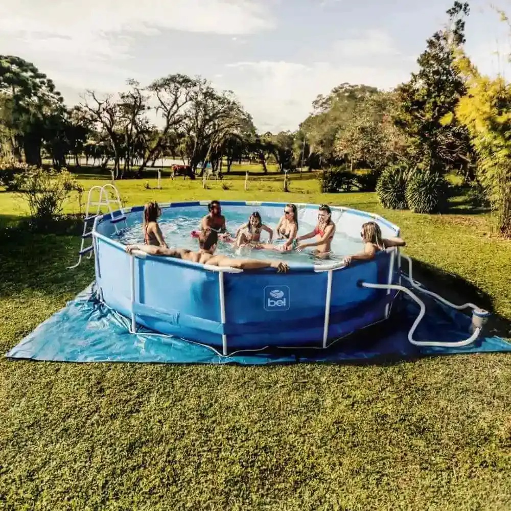 Piscina com Armação 5.000 Litros 305 x 76 CM 510000 BEL BEL FIX — fotografia 4