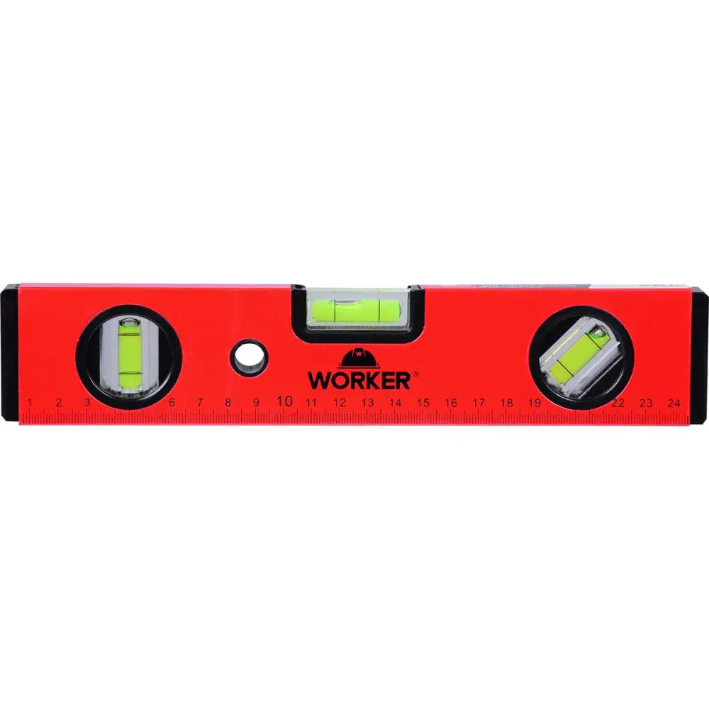 Nível de alumínio base magnética 10 tipo box 250MM Worker