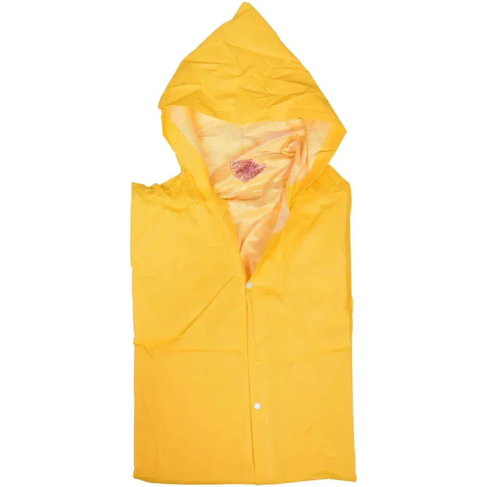 Capa de chuva amarela pvc com forro tamanho gg Worker — fotografia 7