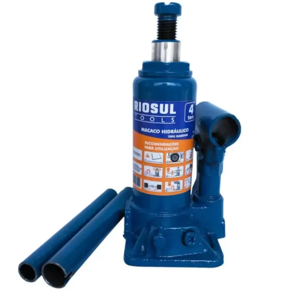 Macaco hidráulico 4 TON tipo garrafa R070002 riosul tools