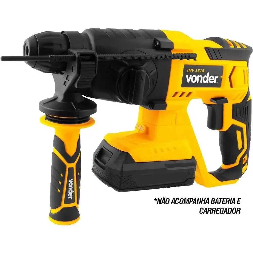 Martelete perfurador e rompedor 18V sem bateria e carregador Vonder — fotografia 4