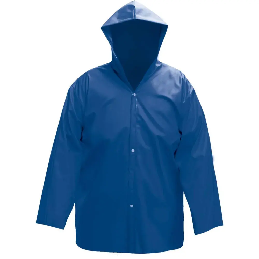 Capa de chuva azul tamanho gg pvc sem forro Worker — fotografia de referência