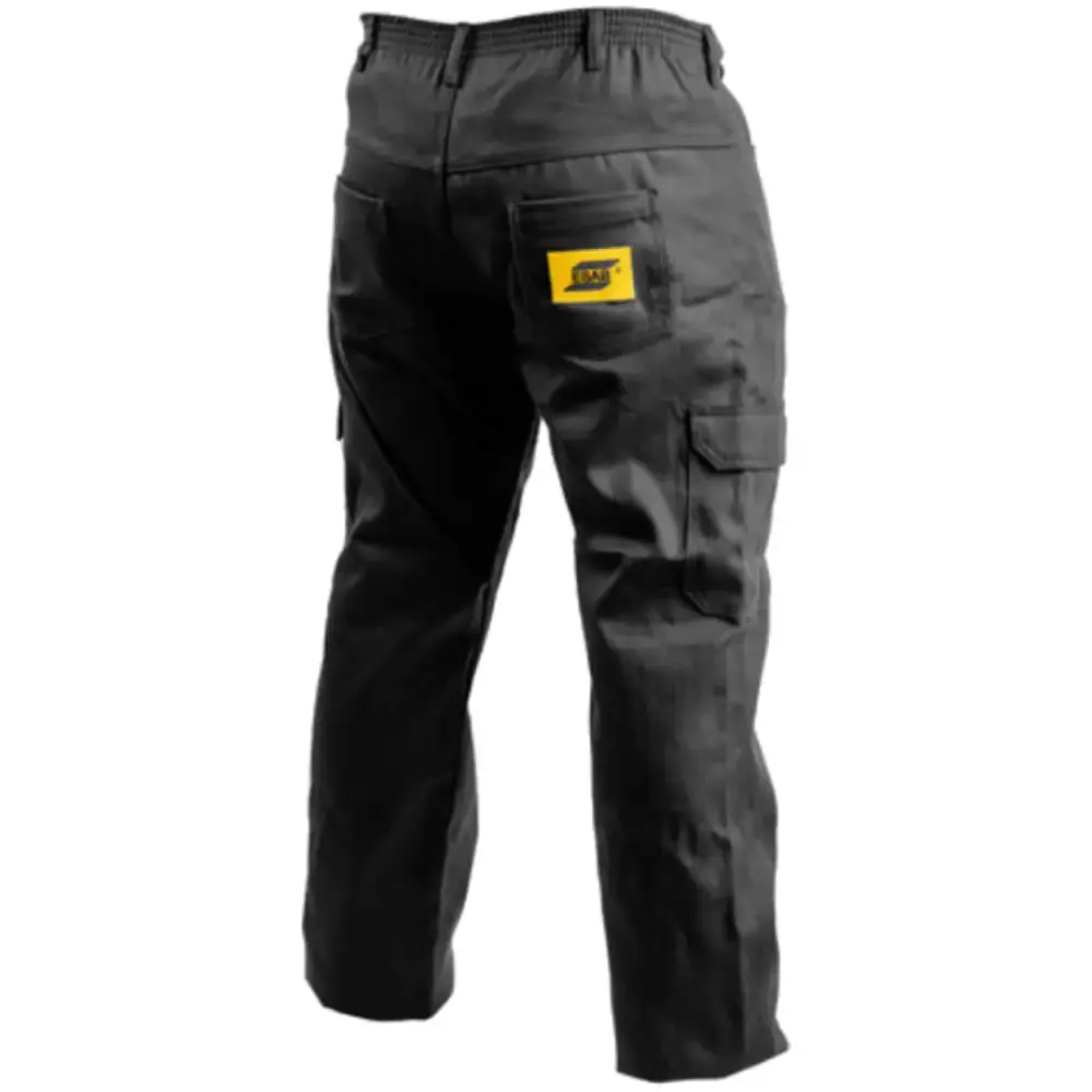 Calça soldador retardante de chamas HD black Esab P — fotografia 3