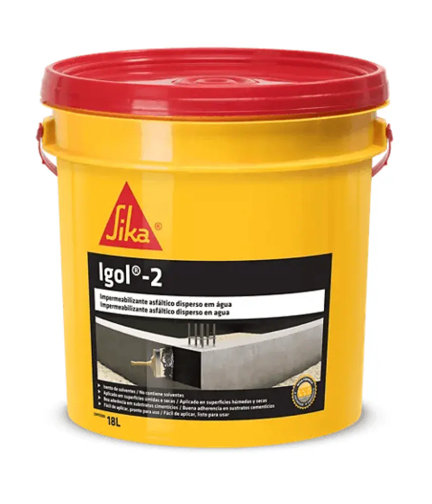 Impermeabilizante asfáltico IGOL-2 preto 18L Sika