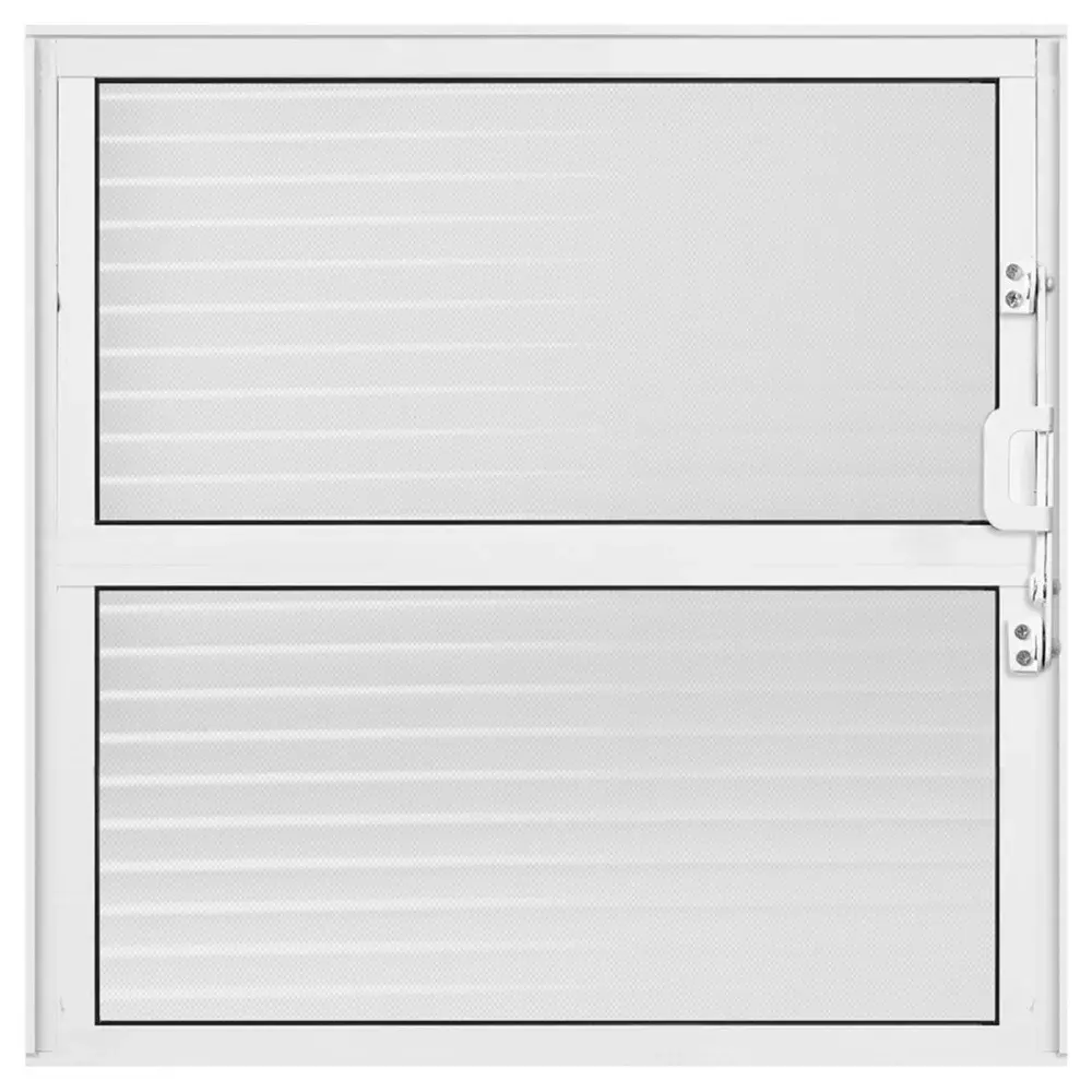 Vitrô basculante invicta canelado em alumínio br 40X40CM Metalflex
