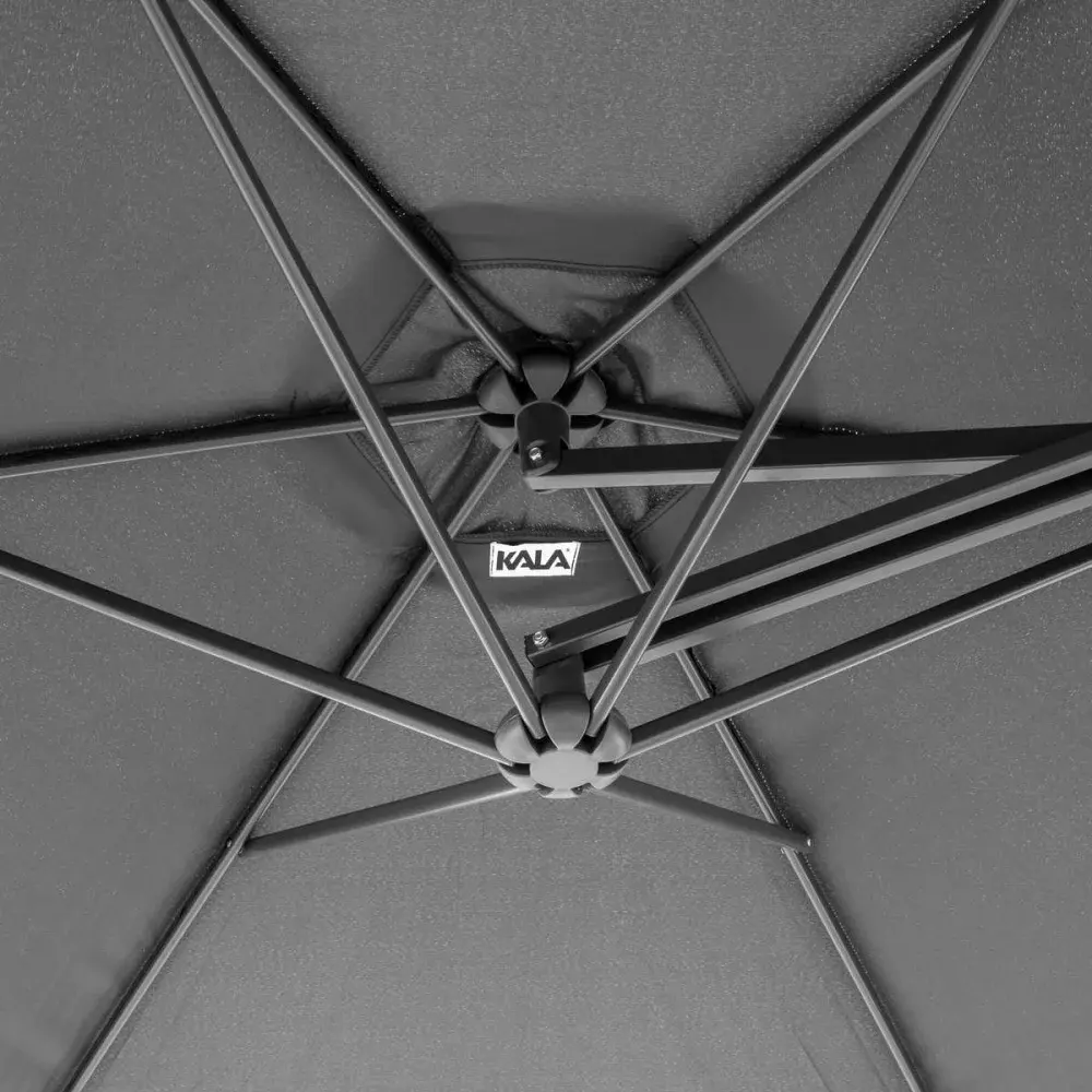 Ombrelone veneza suspenso preto 3M da Kala — fotografia 3