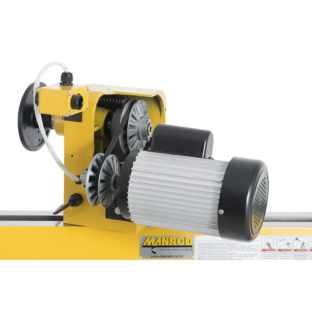 Torno para madeira 406X1092MM 1100W 220V MR-1643 Manrod — fotografia 2
