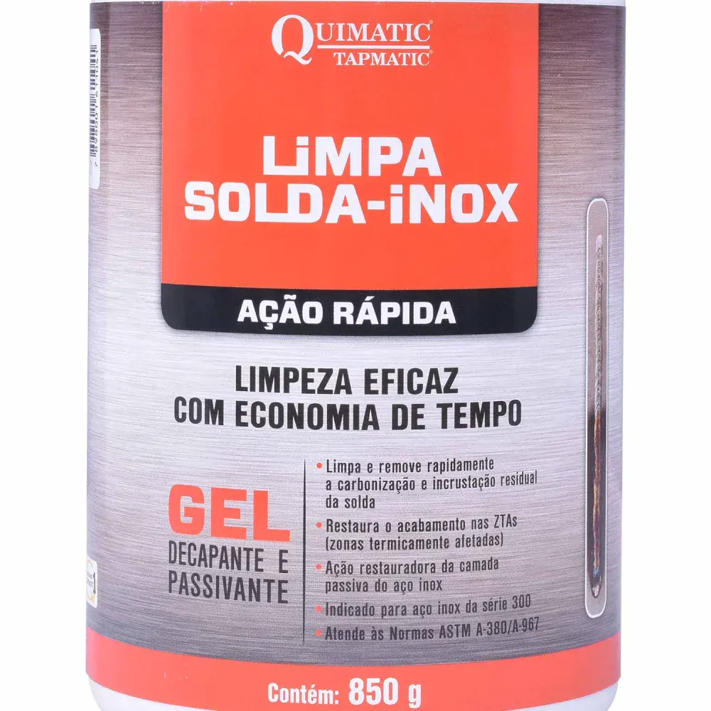 Limpa solda-inox ação rápida 850G LT1 quimatic Quimatic Tapmatic — fotografia 5