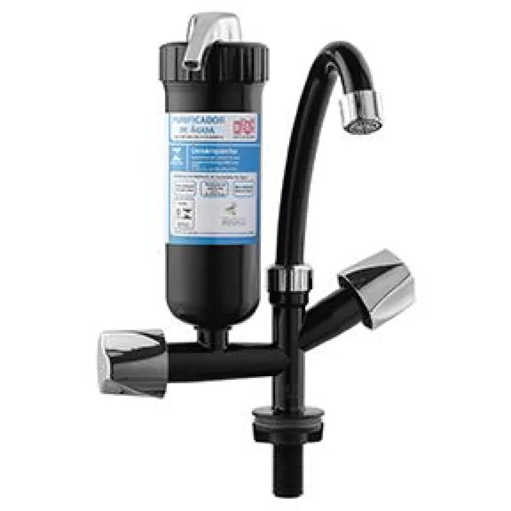 Purificador de mesa abs plus de bica móvel preto 1/2 Herc