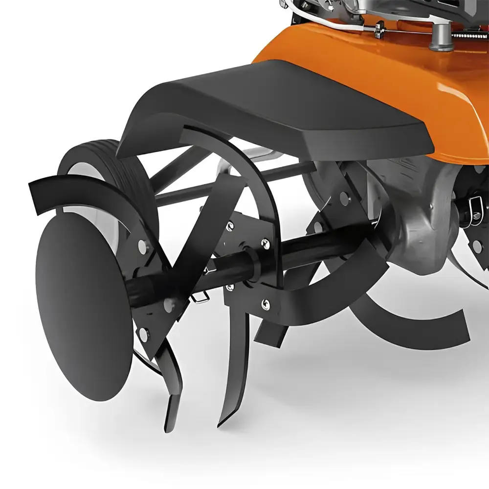 Motocultivador gasolina 6,0 HP 4T 212 CC enxadas e roda MH610 Stihl — fotografia 4