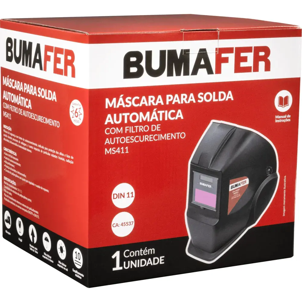 Máscara de solda automática com auto escurecimento Bumafer — fotografia 10