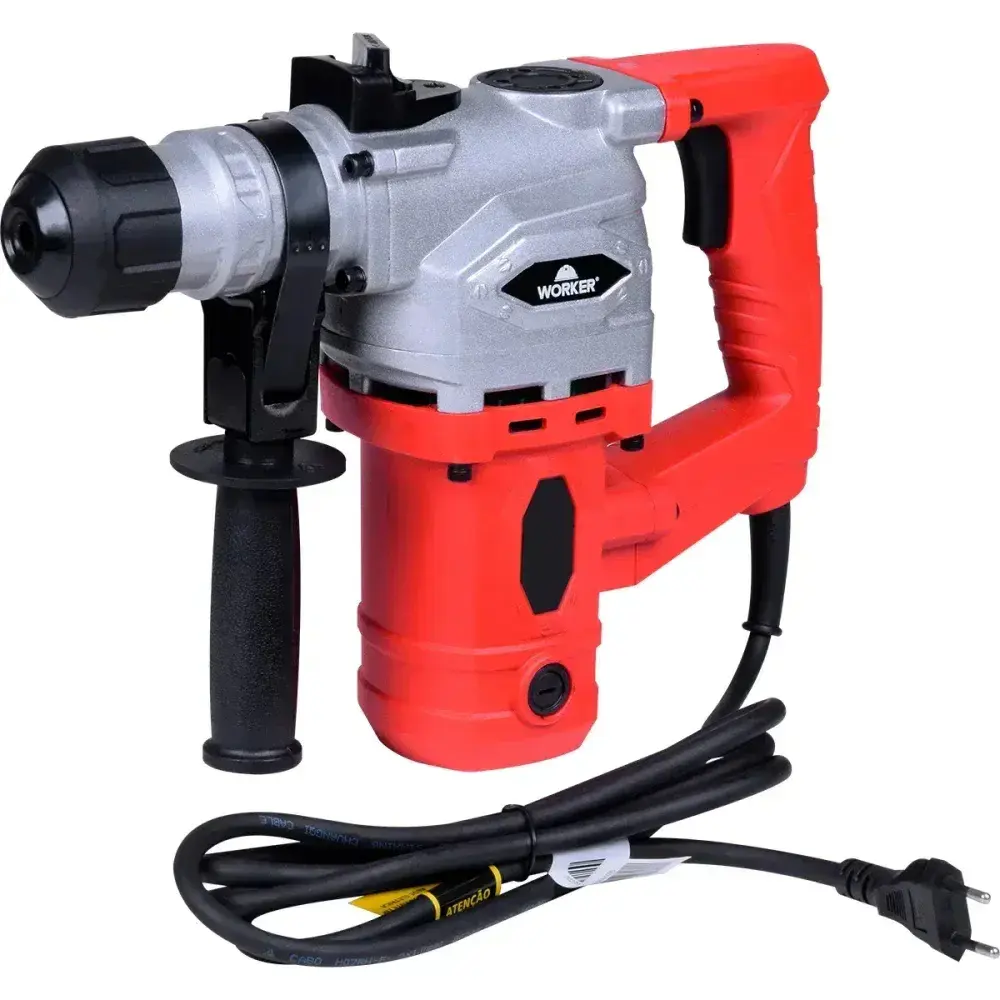 Martelete perfurador rompedor sds plus 900W 4J Worker — fotografia 9