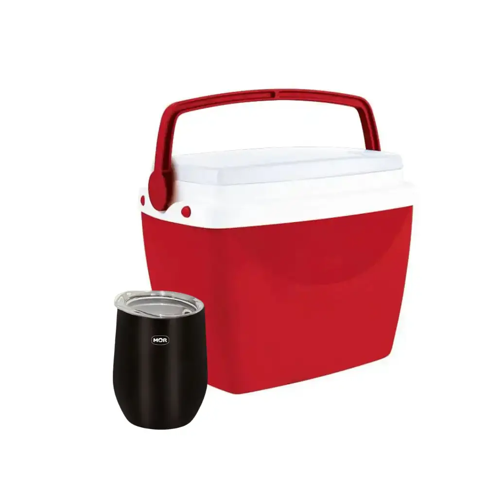 Caixa térmica 6L e copo térmico 360ML Mor — fotografia de referência