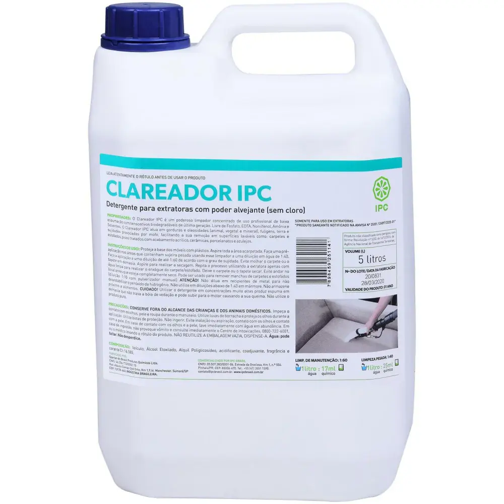Clareador uso geral para extratora 5 l SBN0038 ipc soteco