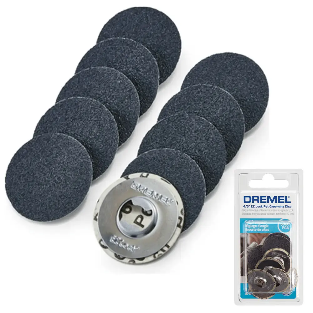 Conjunto de lixas para pet grooming EZ-411 grão 60 Dremel — fotografia de referência