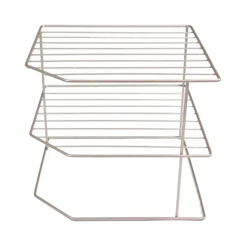 Organizador porta pratos horizontal viena 3 níveis em aço lavanda 990846 BEL BEL FIX — fotografia 4