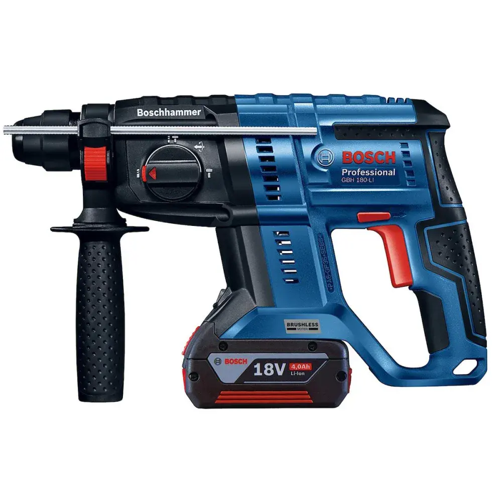 Martelete perfurador gbh 180 li sds plus 4,0AH 18V Bosch — fotografia 3
