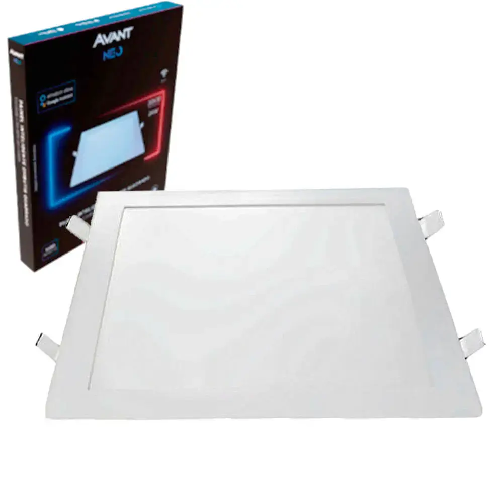 Painel NEO quadrado embutir 6500K 24W bivolt Avant — fotografia 2