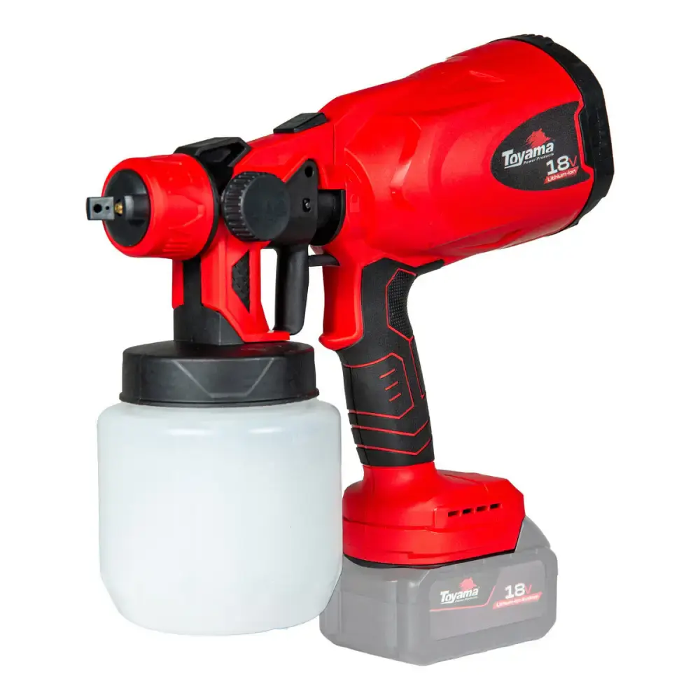 Pistola de pintura 18V 1,8MM 800ML sem bateria Toyama — fotografia de referência